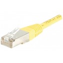 Cordon RJ45 catégorie 5e F/UTP jaune - 1 m