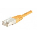 Cordon RJ45 catégorie 5e F/UTP orange - 1 m