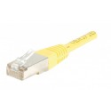 Cordon RJ45 catégorie 5e F/UTP jaune - 0,5 m