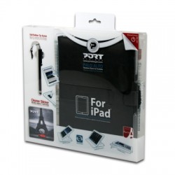 Port Designs Palo Alto User Pack 501598 - Pack étui avec stylet et chiffon pour iPad 2/3 Noir