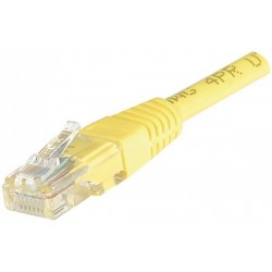 Cordon RJ45 catégorie 6 U/UTP jaune - 20 m