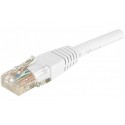 Cordon RJ45 catégorie 6 U/UTP blanc - 0,5 m