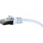 Cordon RJ45 plat catégorie 6 U/FTP snagless blanc - 3 m