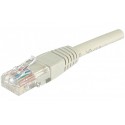 Cordon RJ45 catégorie 6 U/UTP gris - 0,5 m