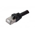 Cordon RJ45 VoIP catégorie 6 S/FTP snagless noir - 2 m