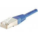 Cordon patch RJ45 F/UTP CAT6 bleu - 3m