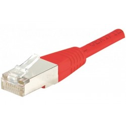 Cordon patch RJ45 F/UTP CAT6 rouge - 0,5m