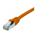 Cordon RJ45 catégorie 6 F/UTP LSOH snagless orange - 0,3 m