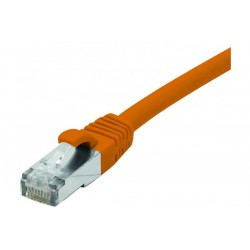 Cordon RJ45 catégorie 6 F/UTP LSOH snagless orange - 0,5 m