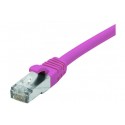 Cordon RJ45 catégorie 6 F/UTP LSOH snagless rose - 0,3 m