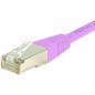 Cordon RJ45 catégorie 6 S/FTP rose - 1,5 m