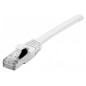 CORDON PATCH RJ45 S/FTP CAT 6a LSOH Snagless Blanc - 1m