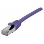 CORDON PATCH RJ45 S/FTP CAT 6a LSOH Snagless Violet - 0,50m