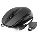 DACOMEX Souris noire USB et PS/2